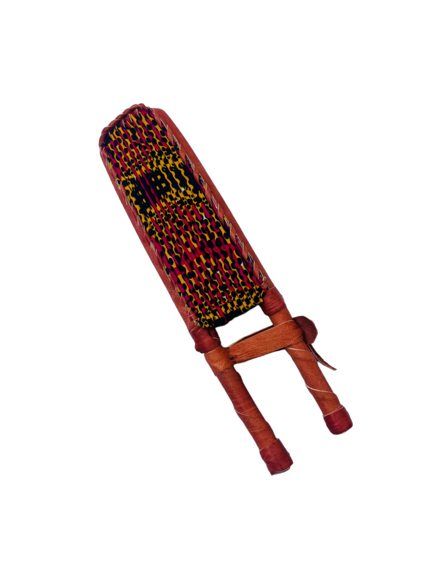 African Print Fan (Hot Pink)