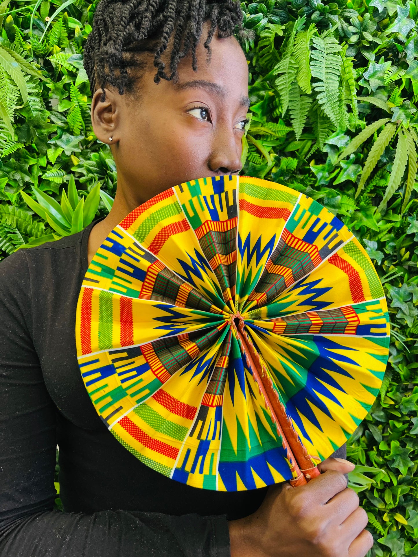 African Print Fan (Kente)