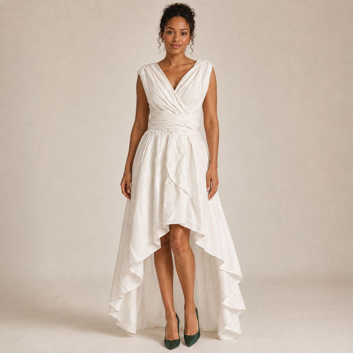Ivory Infinity Wrap Dress