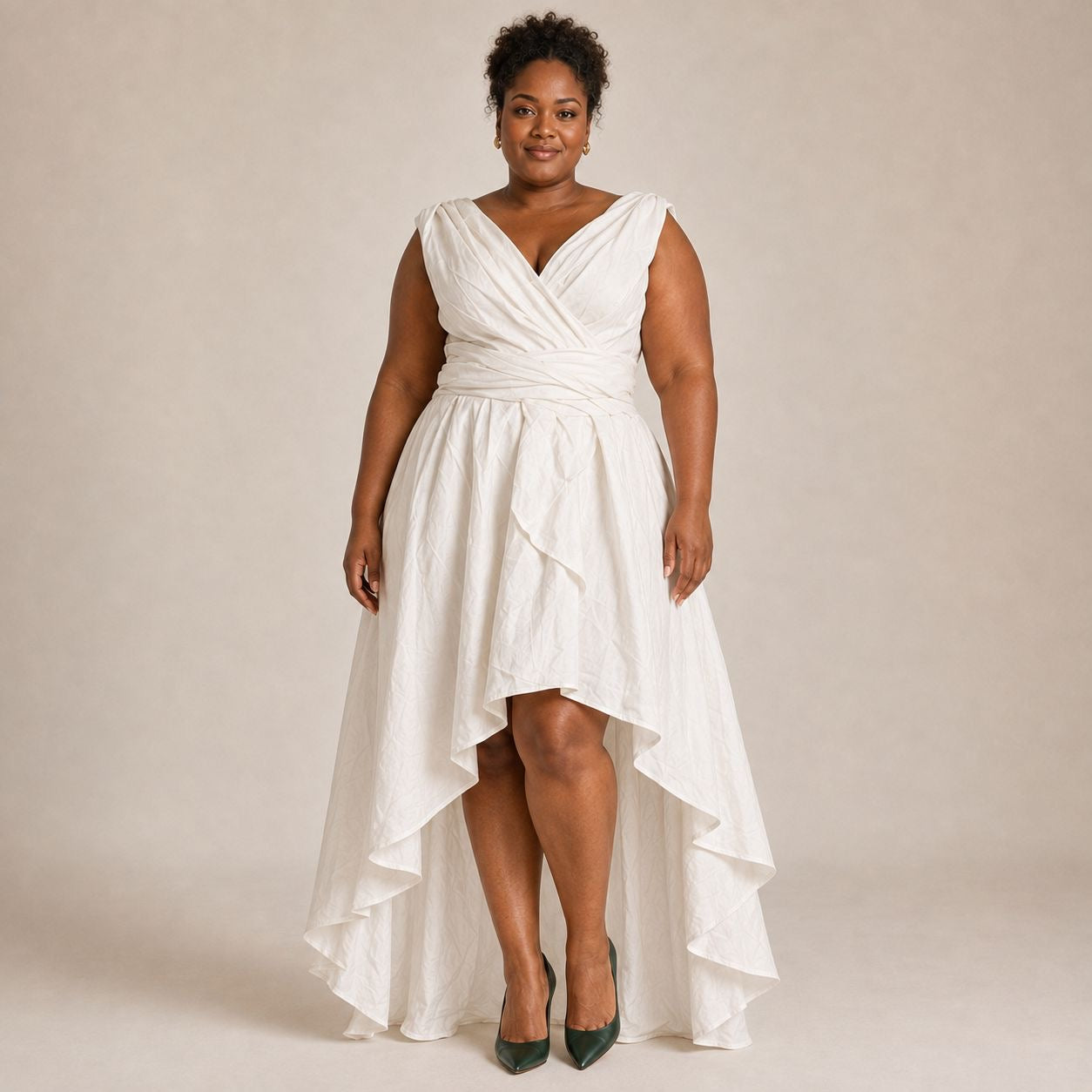 Ivory Infinity Wrap Dress