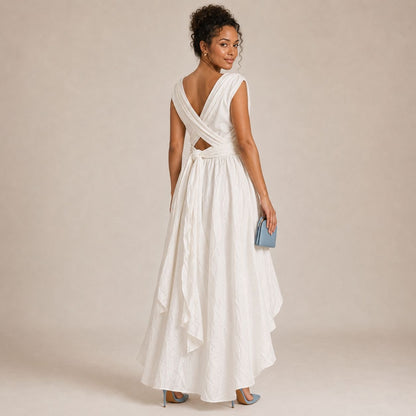 Ivory Infinity Wrap Dress