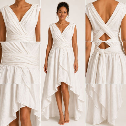 Ivory Infinity Wrap Dress