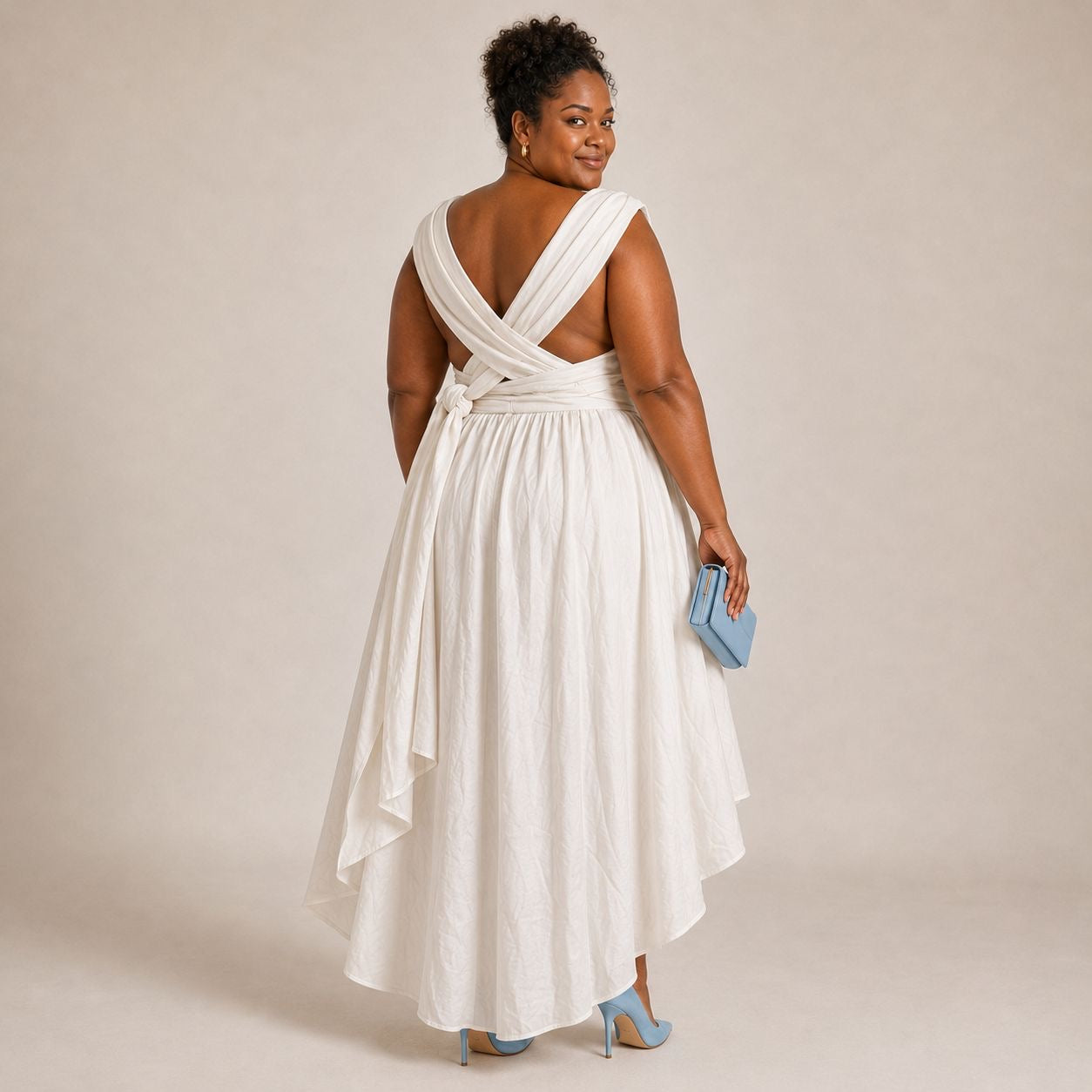 Ivory Infinity Wrap Dress