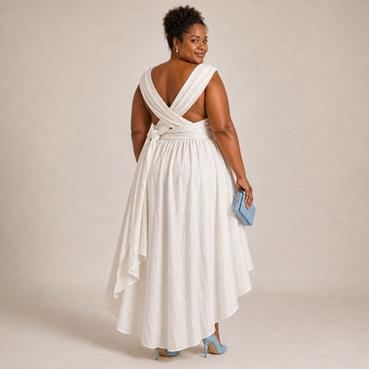 Ivory Infinity Wrap Dress