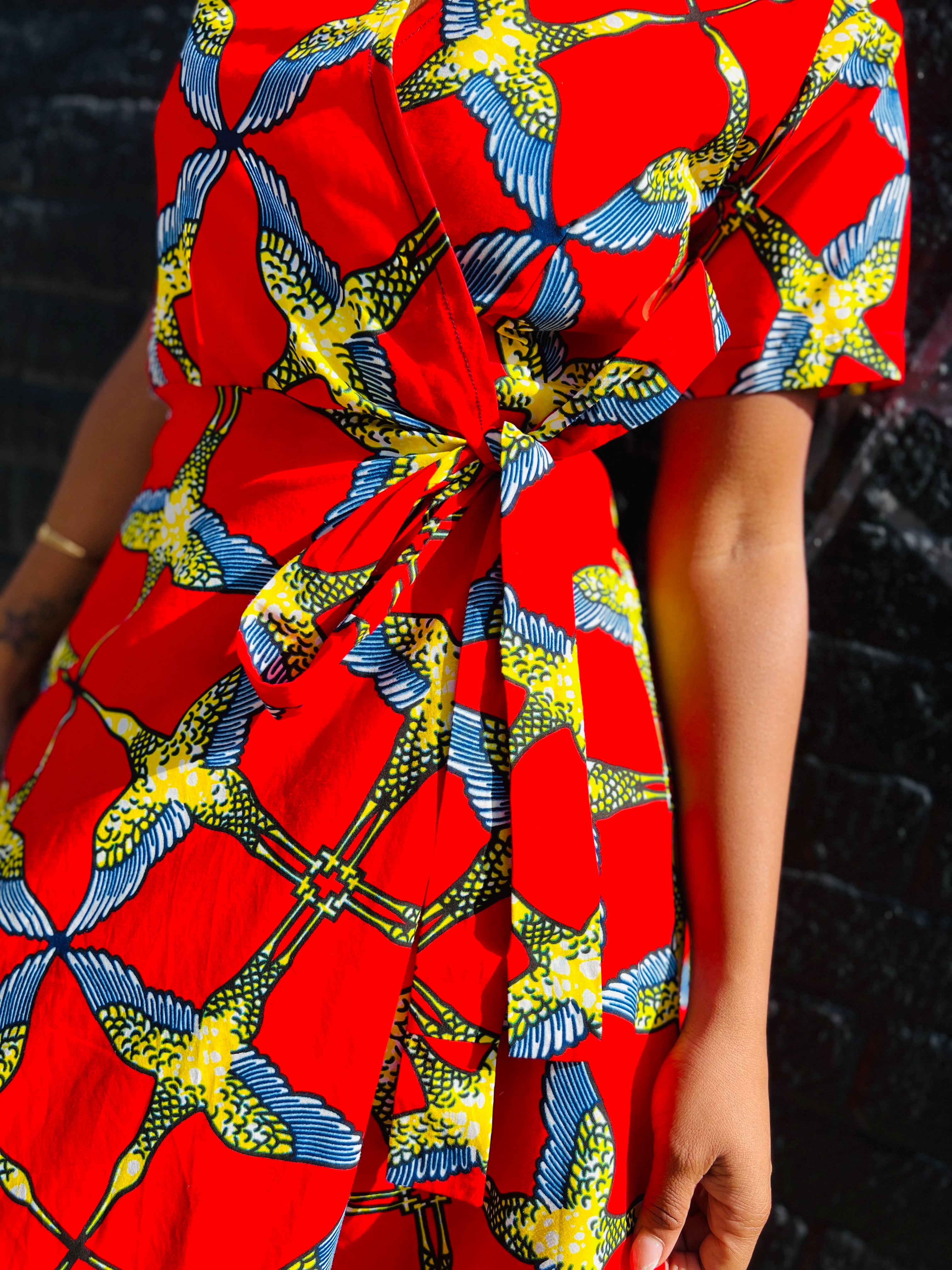 Ankara Wrap Dress Afi Akos